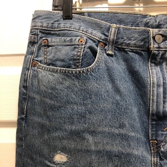 Mens Distressed 514 Levis Jeans 36Wx30L - Picture 3 of 7